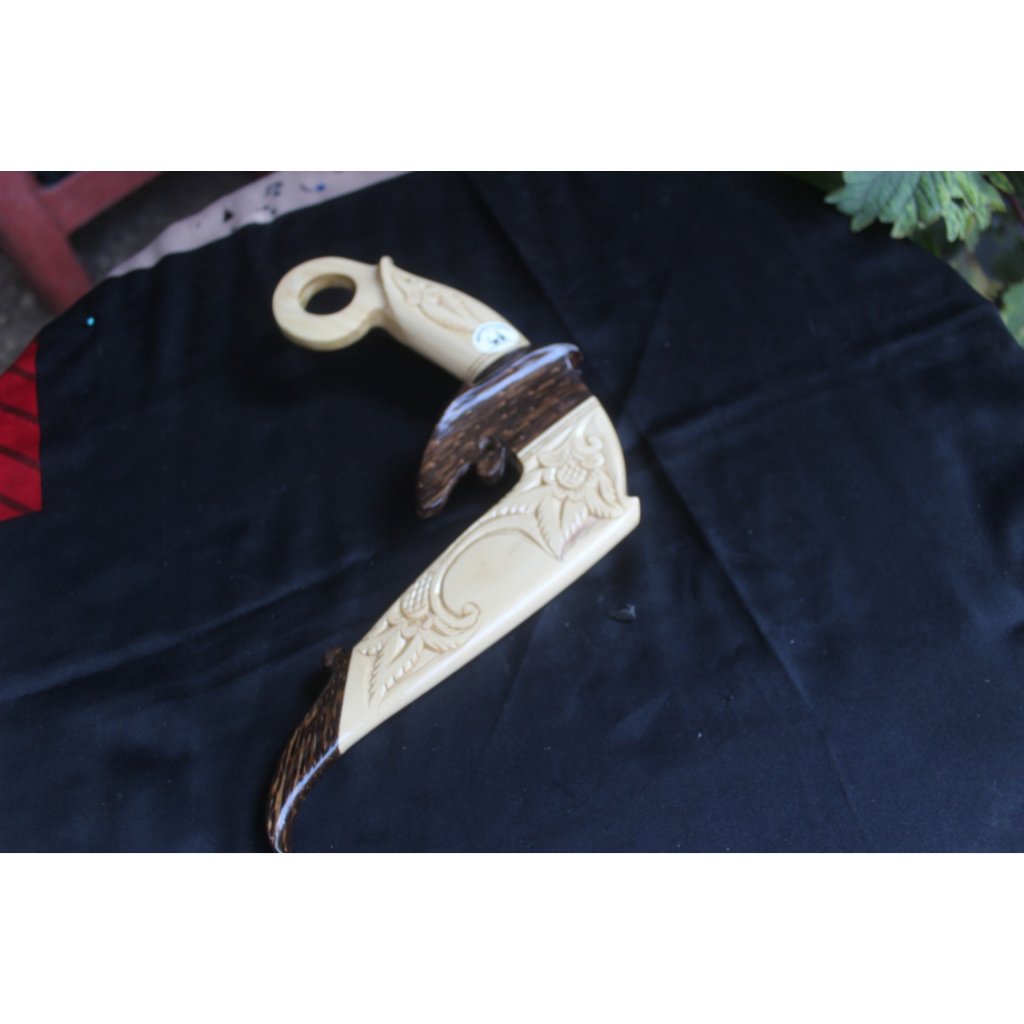 dbj kerambit minang unik terlaris kayu kopi