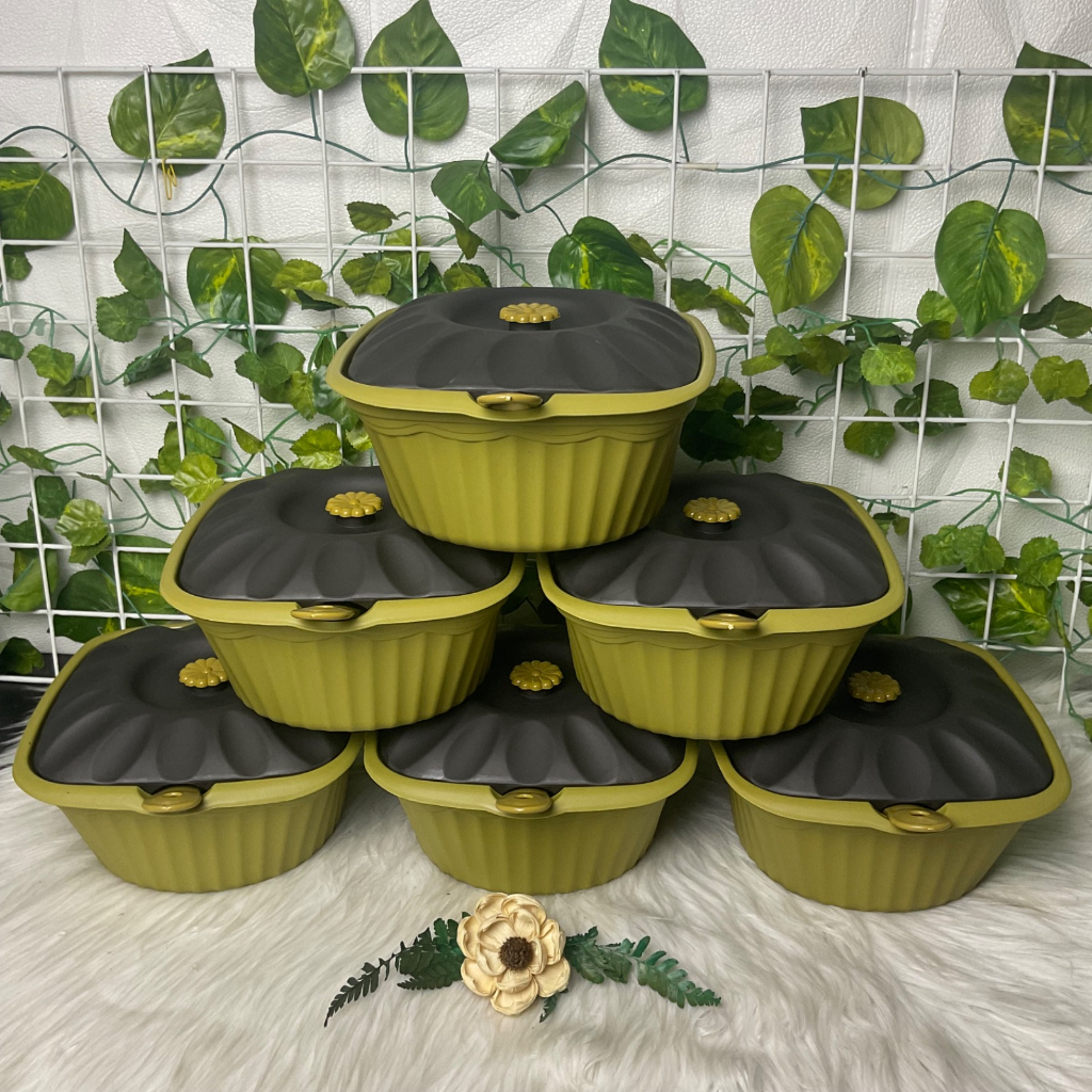 Wadah Saji Prasmanan Set 6 + Centong Plastik BPA Free
