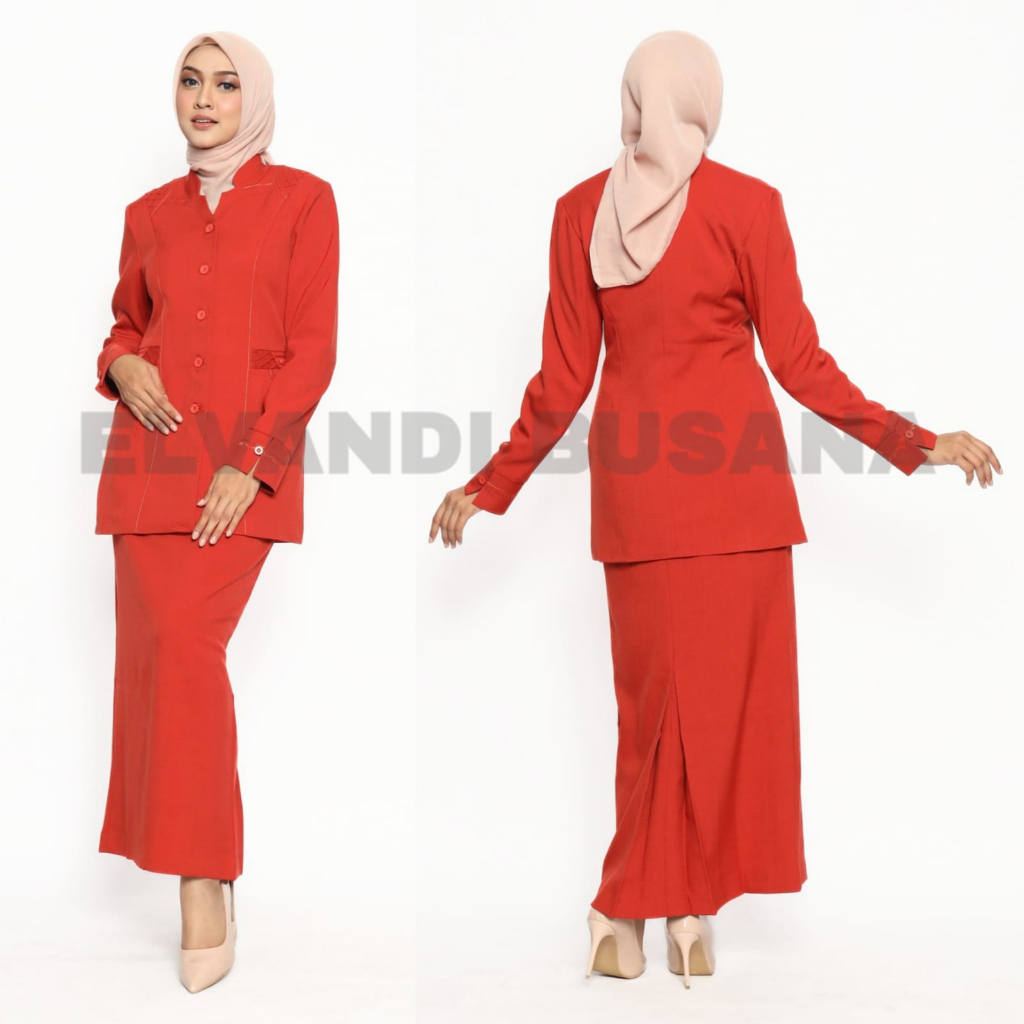 SETELAN JAS WANITA / SERAGAM KERJA BLAZER WANITA / SERAGAM GURU / SERAGAM VEST MERAH BATA