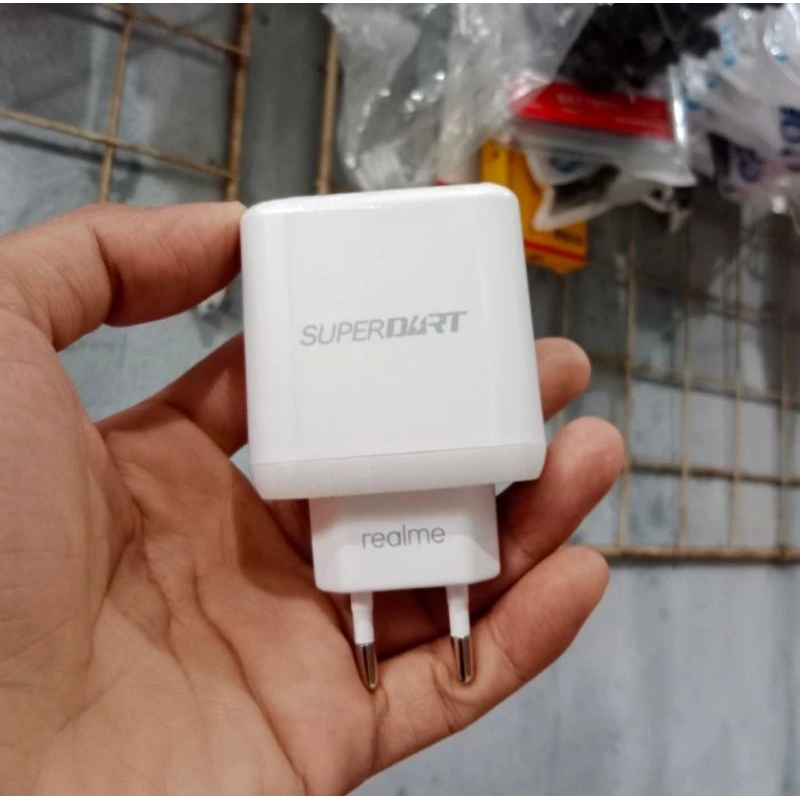 Adapter 65W / Kepala Charger Realme X2 Pro / Realme 7 8 Pro Super Dart