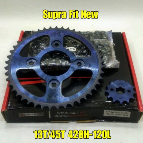 SubZero Gear Paket Gear Set Lengkap Honda Custome 45T Supra Fit New Revo Old Absolute Fit Fi Blade O