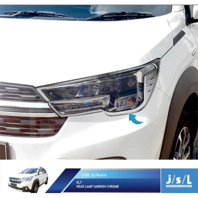 Garnish Lpu Depan Suzuki XL7 Head Lamp Garnish Chrome