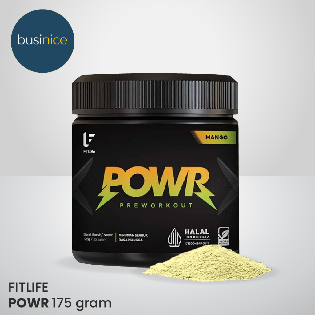 Fitlife Pre Workout POWR 35 Servings BPOM Halal Preworkout