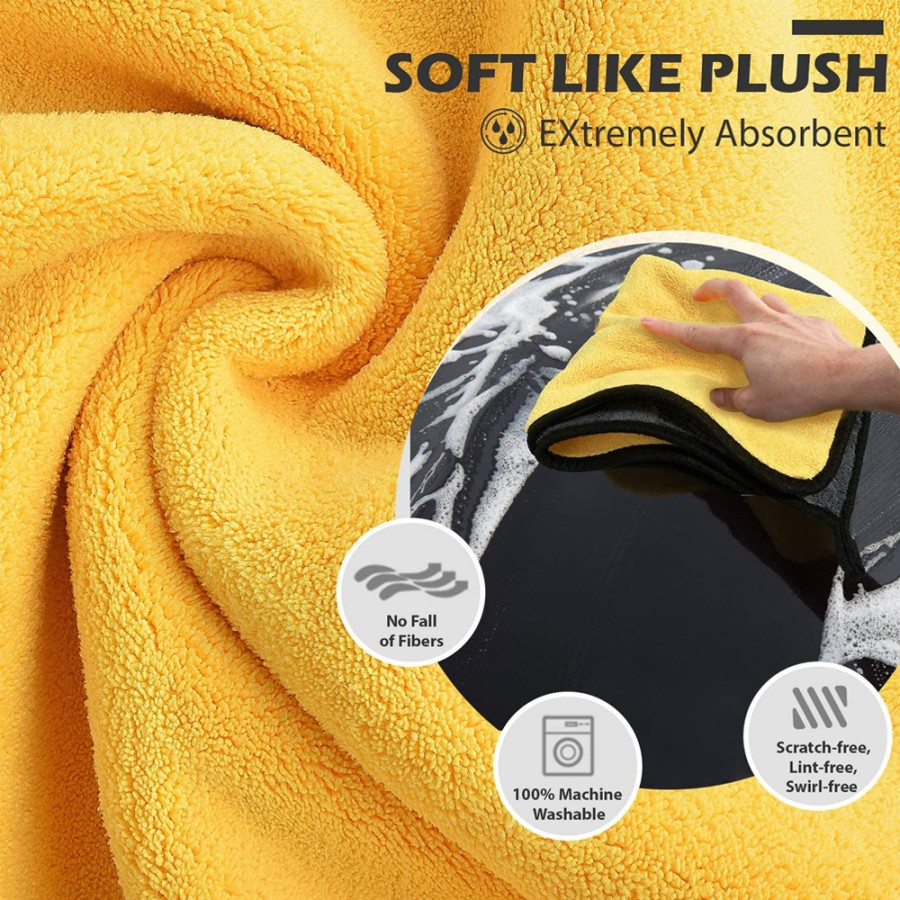 Kain Lap Mobil Microfiber Ukuran 30x40 - Pembersih Dry Cleaning