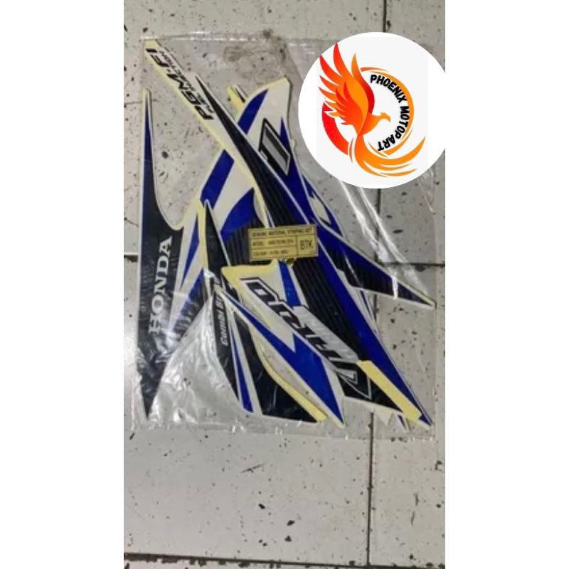 Striping stiker lis Vario 125 old 2014 putih biru