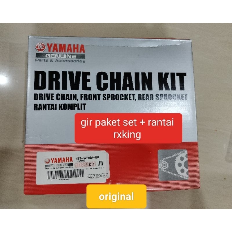 GIR PAKET SET + RANTAI RXKING ORIGINAL 428H-110