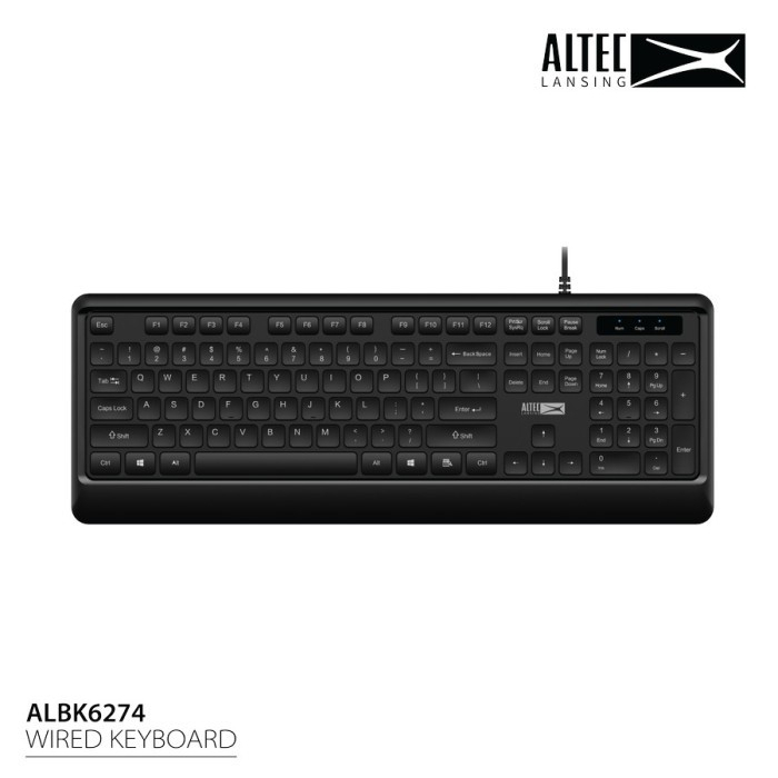 Keyboard Wired Altec Lansing ALBK6274 Silent Design