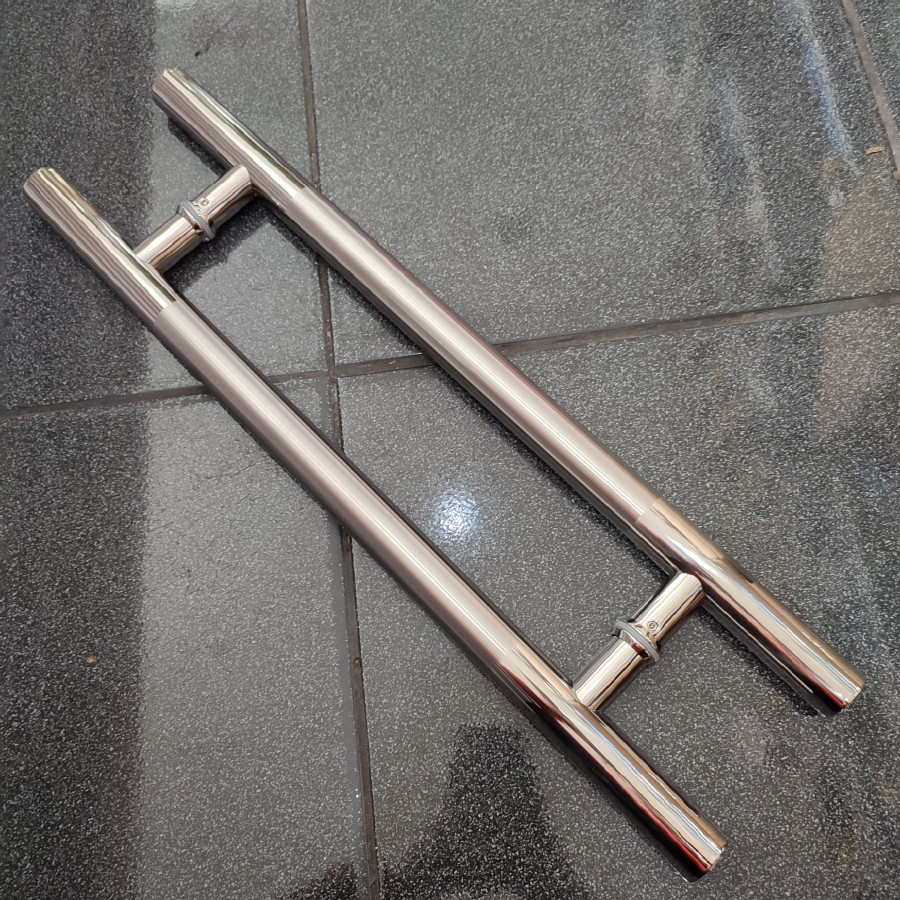 Pull Handle , Pintu Kaca, Kayu Pipa Bentuk H 40 x 60 (KOMBINASI)