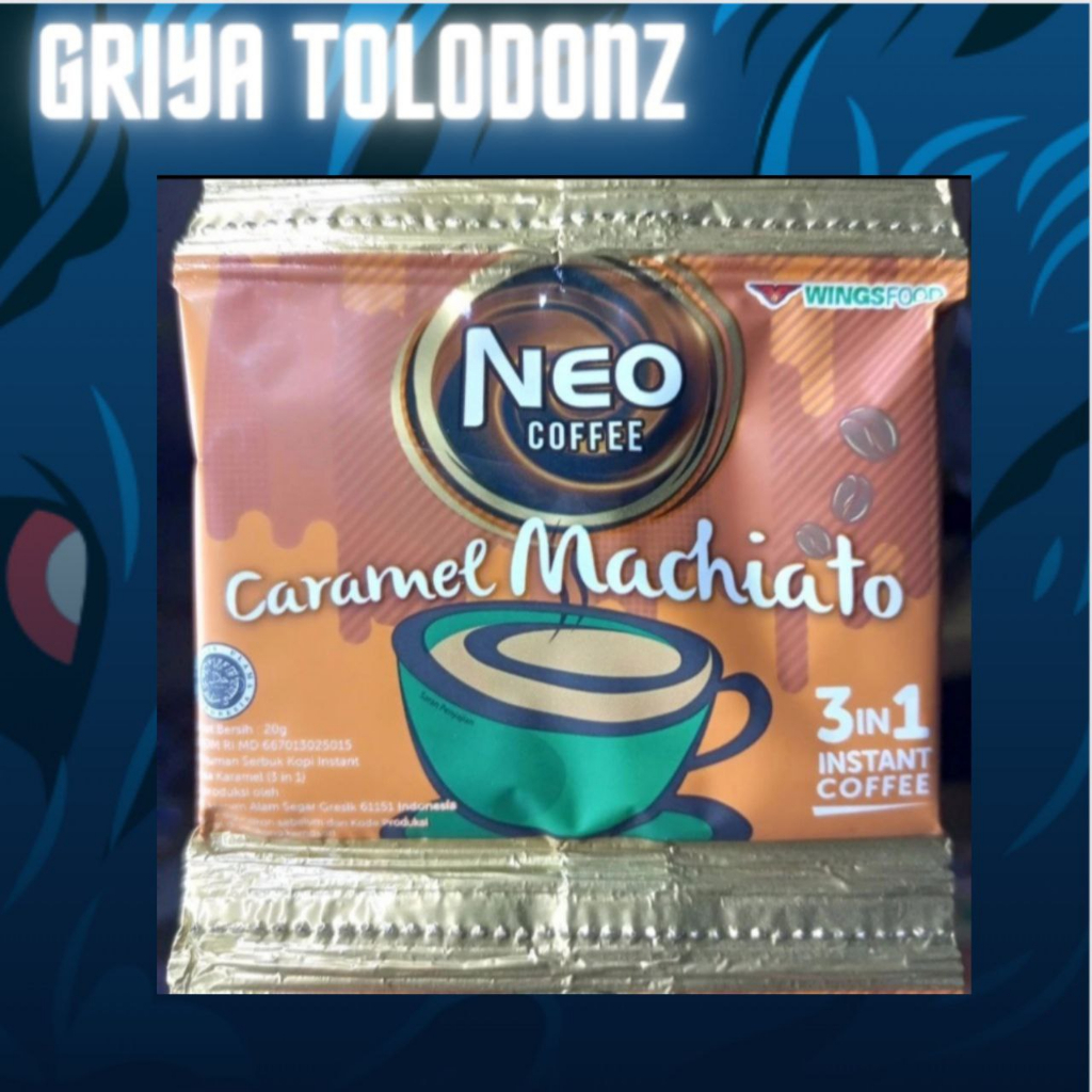 

neo coffee caramel machiato kopi 3in1 instan coffee 20gr