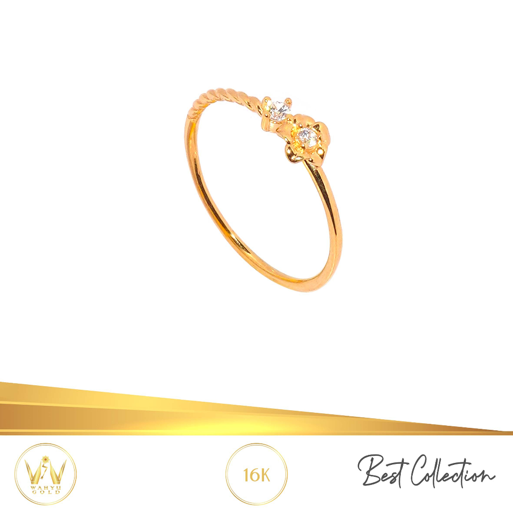 CINCIN EMAS MAS 16K PERHIASAN AKSESORIS WANITA EMAS WAHYU REDJO CC16FE17 2