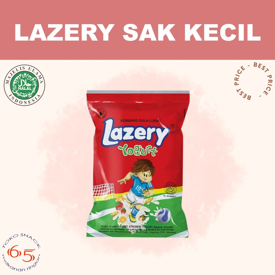 

permen Lazery yogurt 100 gran. candy lunak