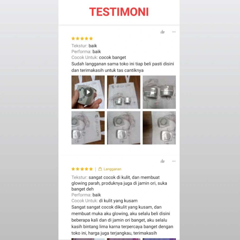 MS Glow Day Cream / Day Cream Whitening MS GLOW / BB Daily Cream Whitening