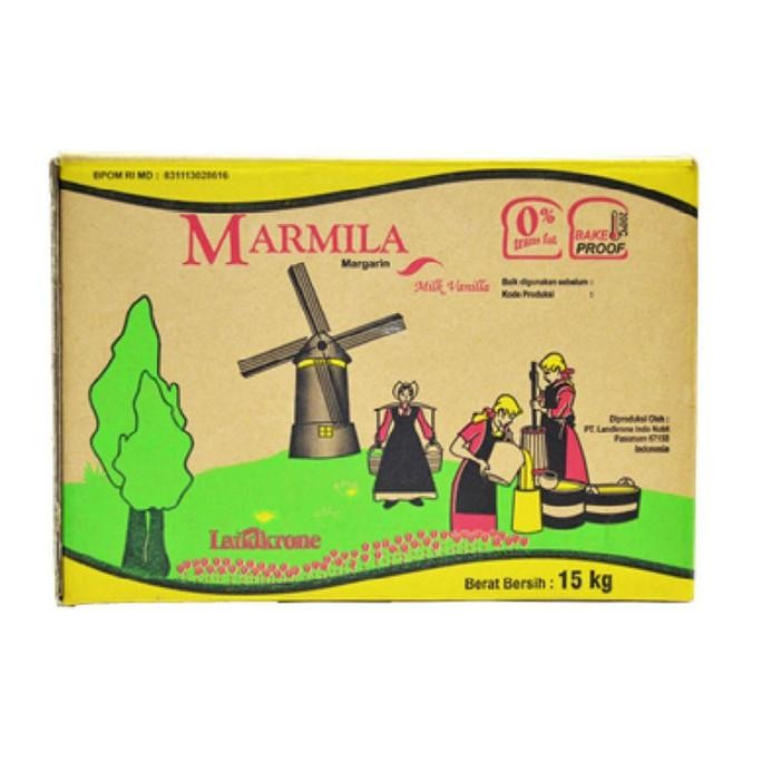 Marmila Margarine Rasa Susu Vanilla 15kg