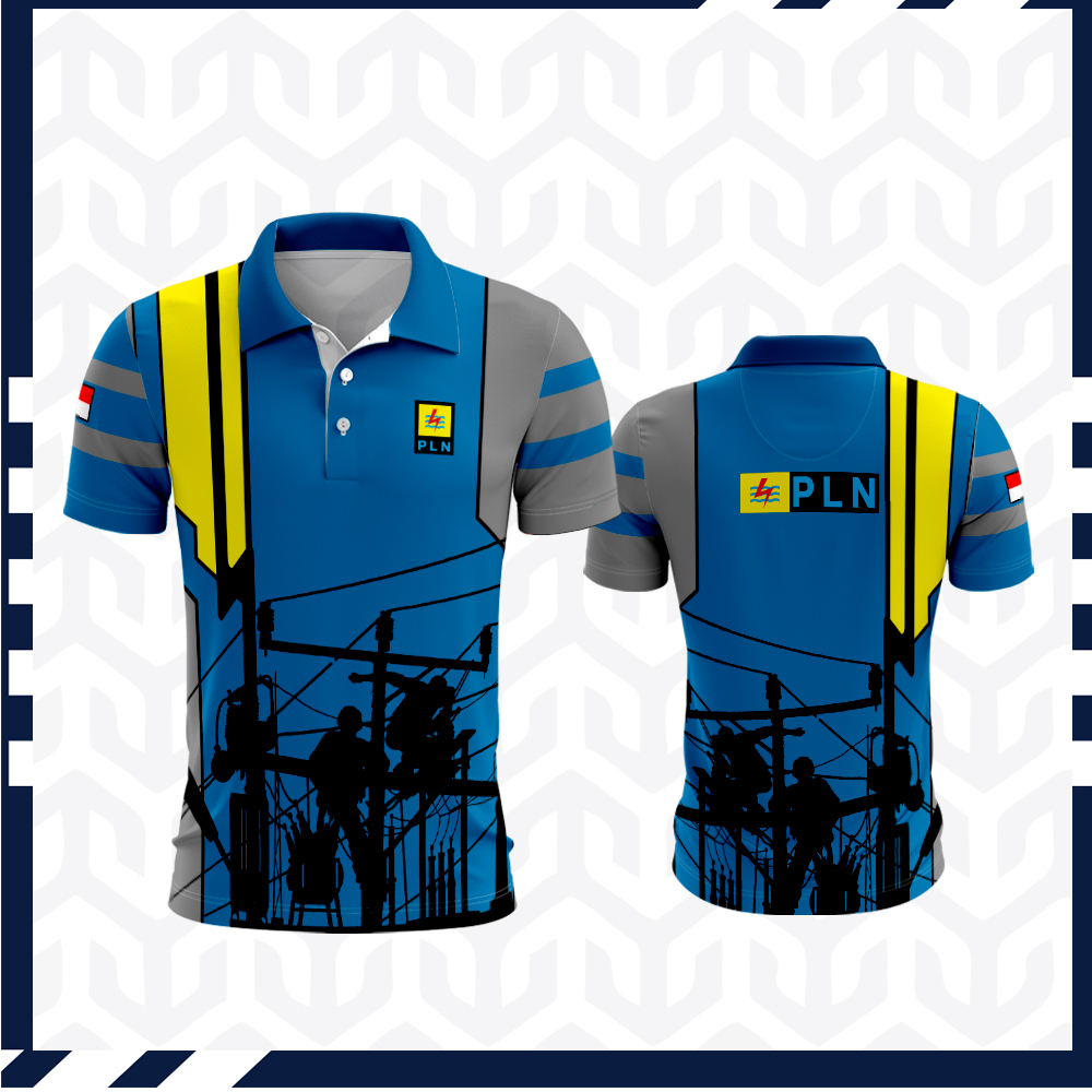 Jual Baju Kaos Sragam Pln Wangki Kemeja Listrik Pintar Pakaian Printing