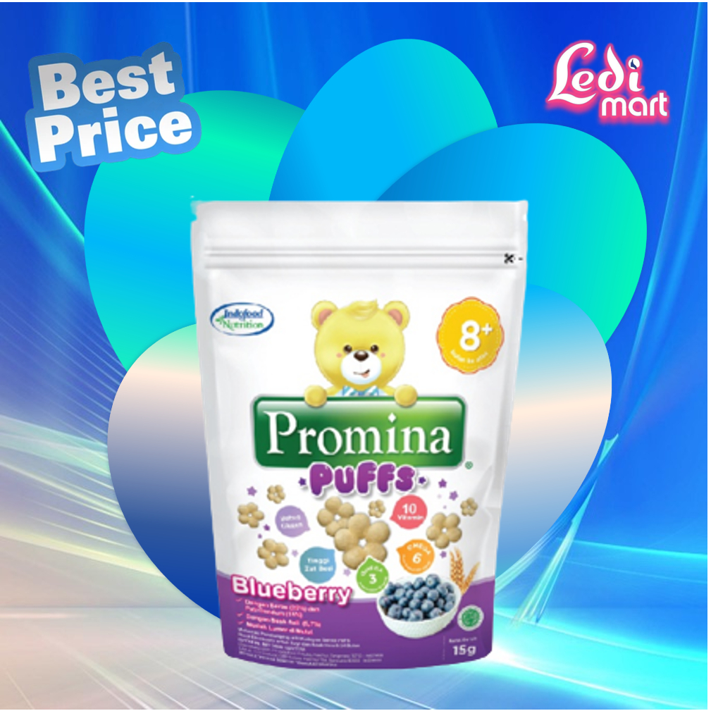 ORIGINAL Promina Puffs 15gr Usia 8 Bulan+ / Promina Puff Snack Bayi / Cemilan Anak Bayi / Makanan Bayi / MPASI / LEDIMART