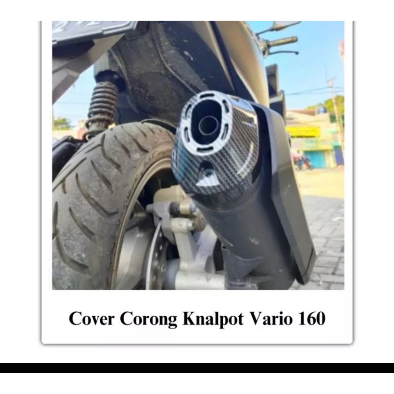 END MUFFLER VARIO 160 PCX 160 2021 2022 TUTUP CORONG KNALPOT ALL NEW VARIO 160 ABS CBS CARBON PREMIUM