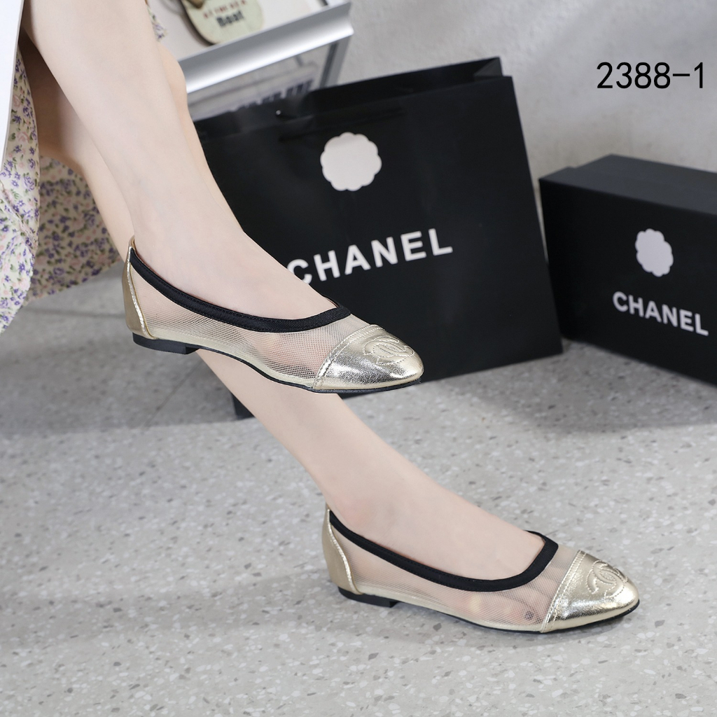 2388-1 CC-Logo  Ballet Flats Shoes  Quality : Semi Platinum