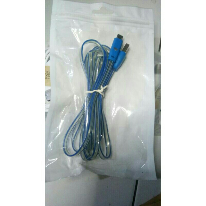 PROMO kabel data USB Led panjang 2 meter.