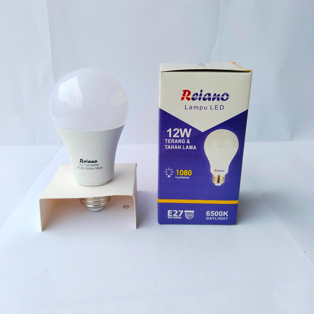 Lampu LED REIANO 12 watt Bohlam LED Rumah 12W Cahaya Putih Terang Murah Bagus