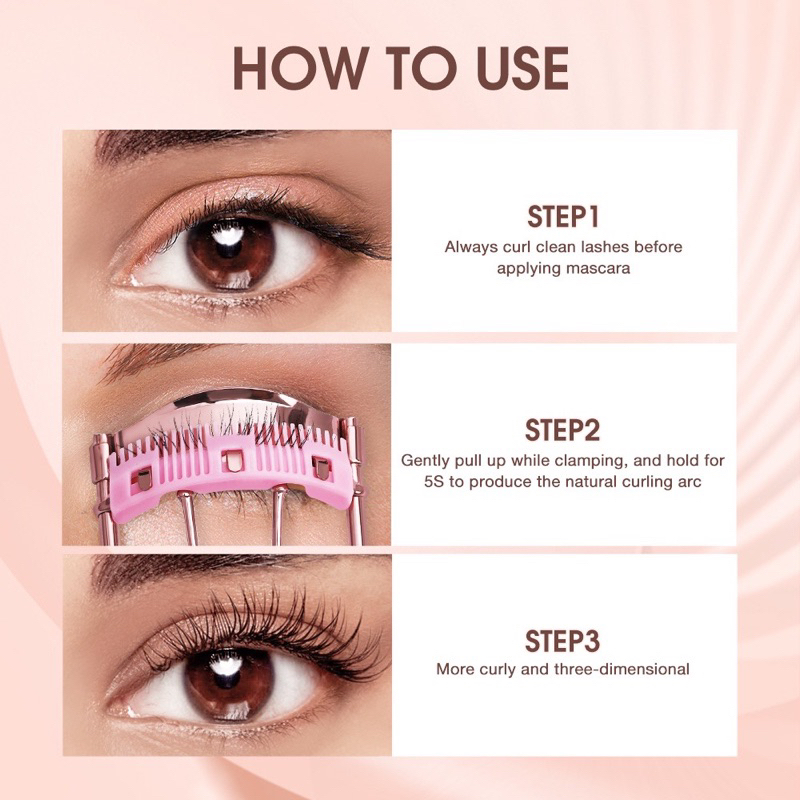 【Official Outlet】 O.TWO.O - Comb Eyelash Curler Warping Fits All Eye Shapes Eyelashes More Curling Eye Makeup Tools LE Curler Penjepit Bulu Mata Lentik Otwoo Viral BPOM