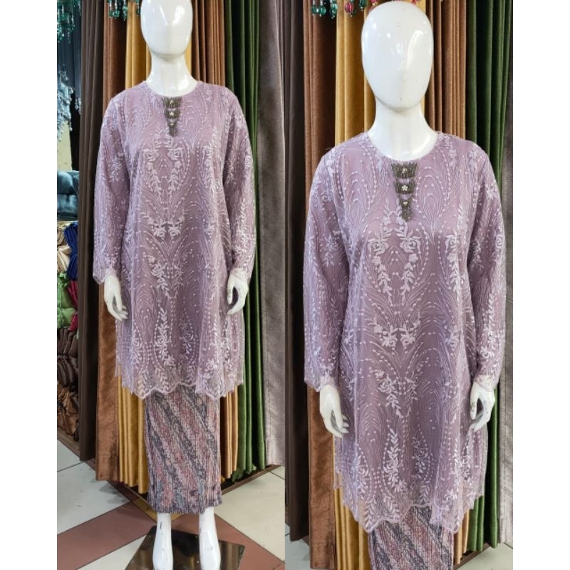 KEBAYA TUNIK TILE MODERN TERBARU 2023 MEWAH / KEBAYA TUNIK BRUKAT MODERN / KEBAYA TUNIK / KEBAYA TUNIK JUMBO / KEBAYA TUNIK COUPLE / STELAN KEBAYA TUNIK TILE / KEBAYA TUNIK PESTA / KEBAYA TUNIK LENGAN PANJANG / KEBAYA TUNIK KONDANGAN / STELAN KEBAYA TUNIK