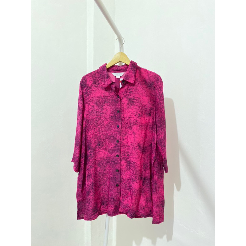 NEW ATASAN/KEMEJA TUNIK FUSCHIA