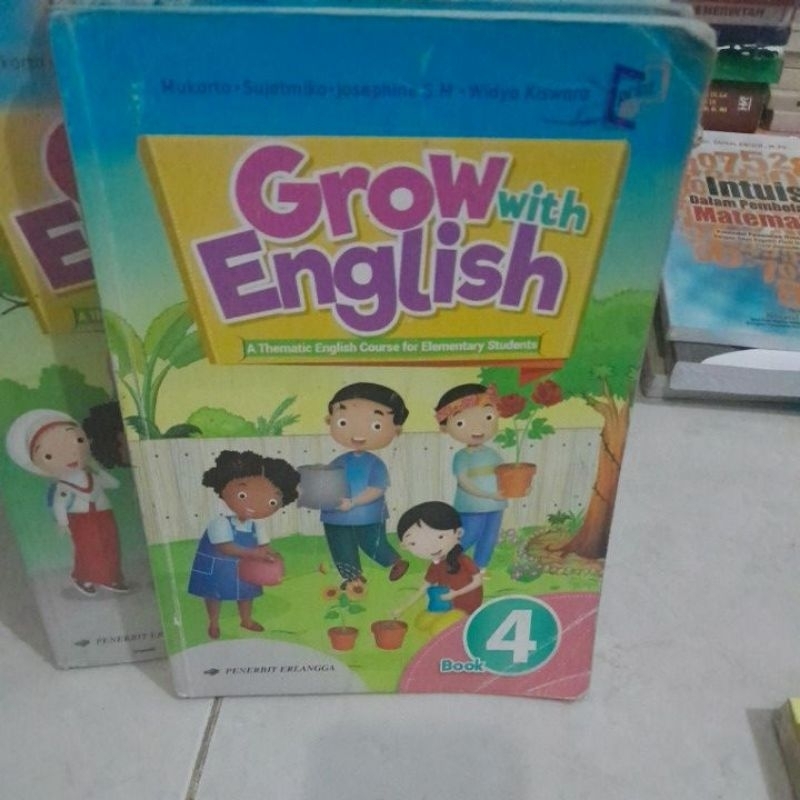 buku bahasa inggris(Grow with English) SD kelas 4 revisi penerbit erlangga