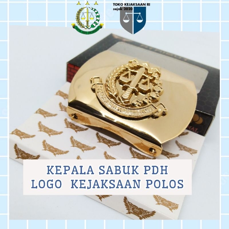 TOKO KEJAKSAAN RI - KEPALA SABUK/KEPALA RIM/ KEPALA GESPER PDH POLOS