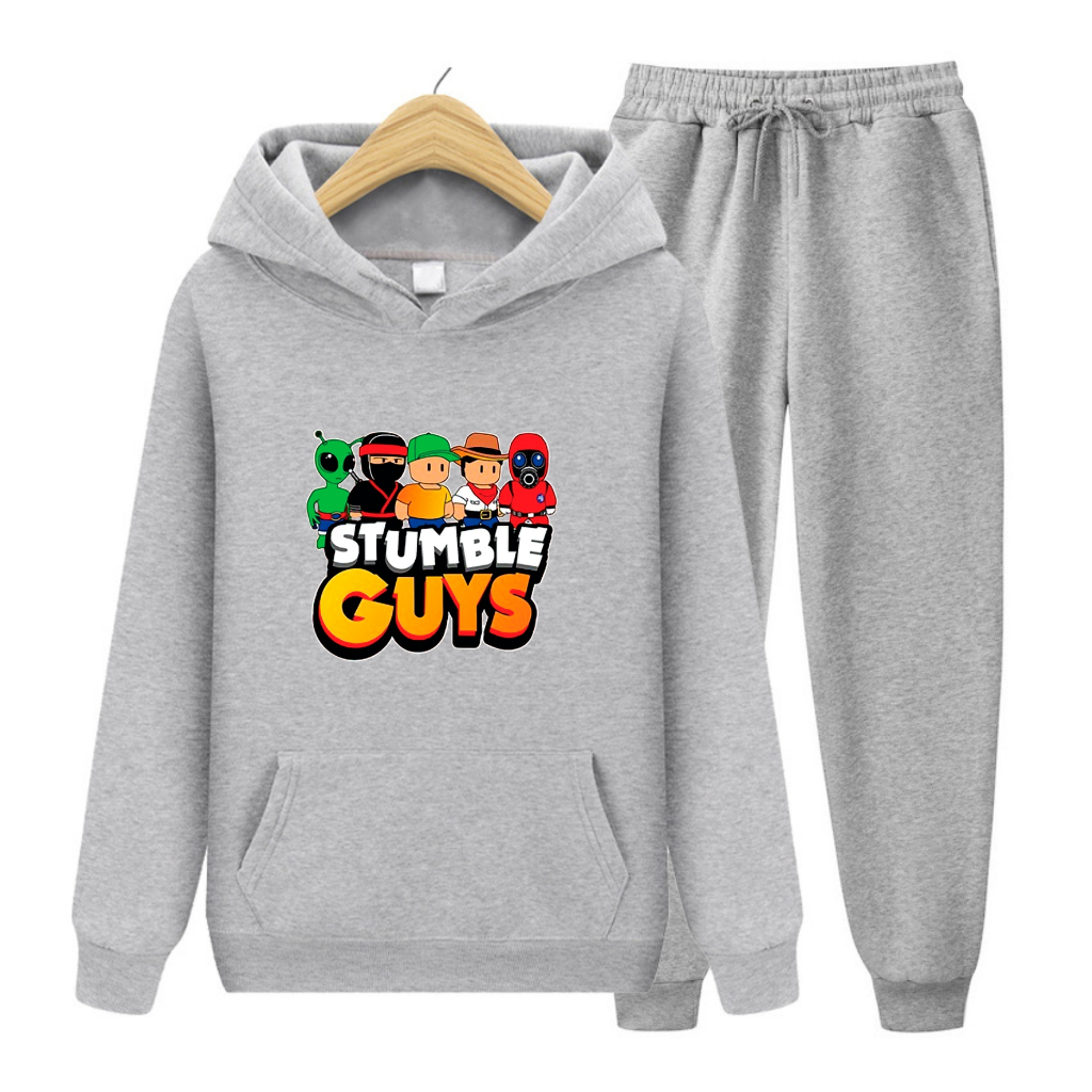 FenishaStore Setelan Sweater Hoodie Anak Stumble Guys ( Atasan &amp; SET Hoodie - Stumble Guys )