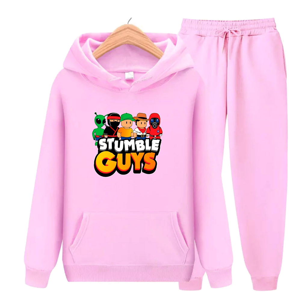 FenishaStore Setelan Sweater Hoodie Anak Stumble Guys ( Atasan &amp; SET Hoodie - Stumble Guys )