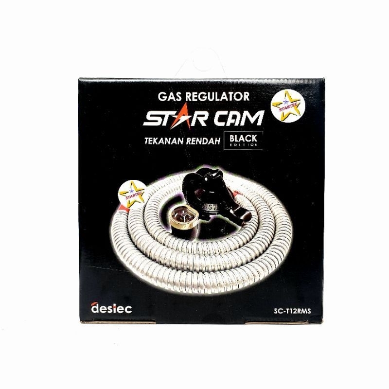 Regulator Starcam Paket Selang SC-T12RMS Regulator Gas Anti Bocor