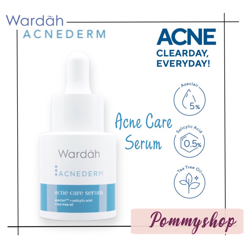 Wardah Acnederm Acne Care Serum 15ml | Serum Jerawat