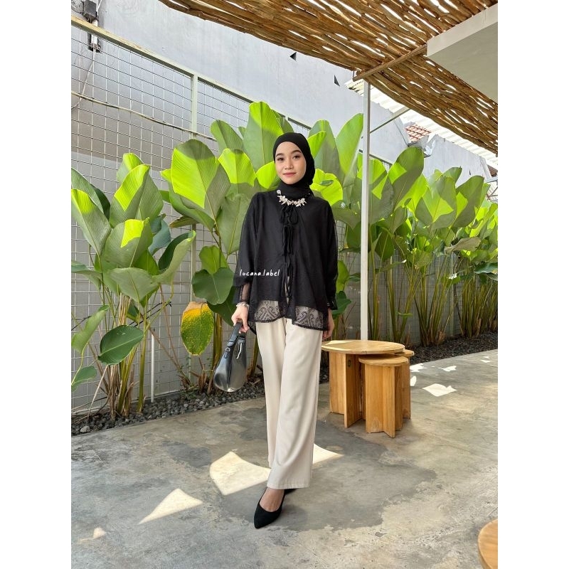 LOCANA LABEL MAPLE LACEY BLOUSE