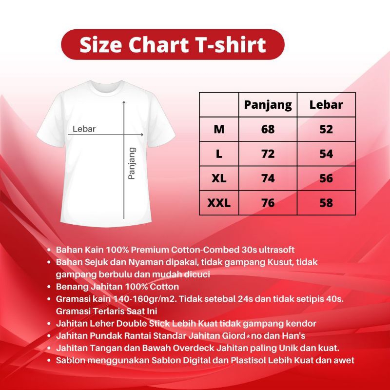 KAOS T-SHIRT  INDONESIA TERBARU