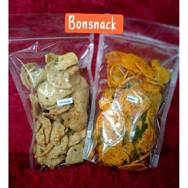 Keripik Basreng 100 grm Bumbu Basah Daun jeruk