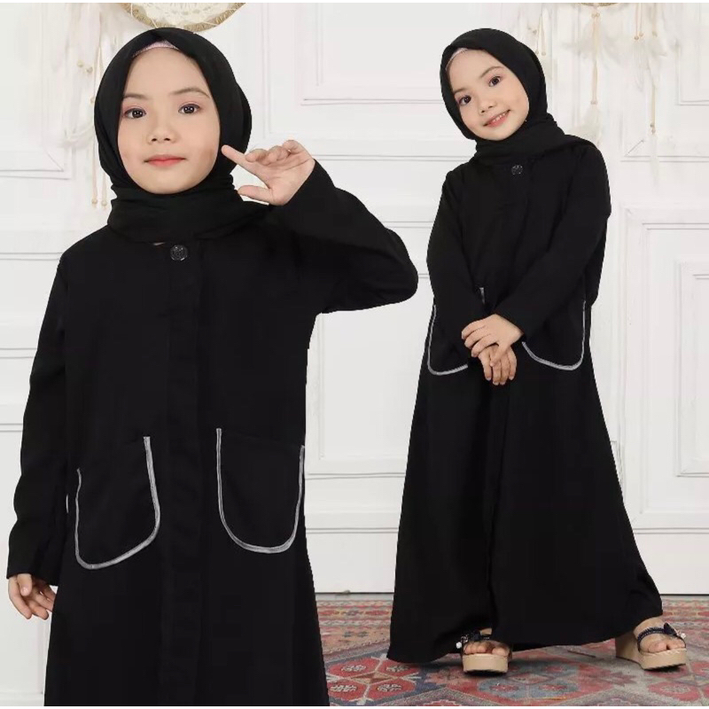 GAMIS ABAYA MUSLIM COUPLE DUBAI SAKU (BUSUI) MURAH COD