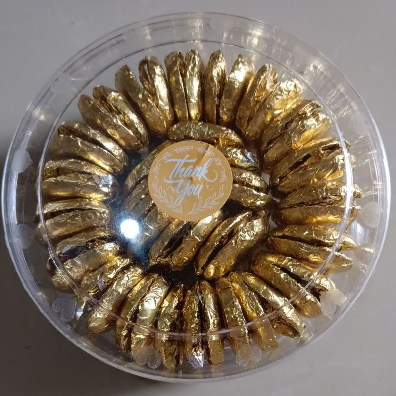 Coklat coin Jago Golden Roundiest 180 gram (50 pc) free custom kartu ucapan