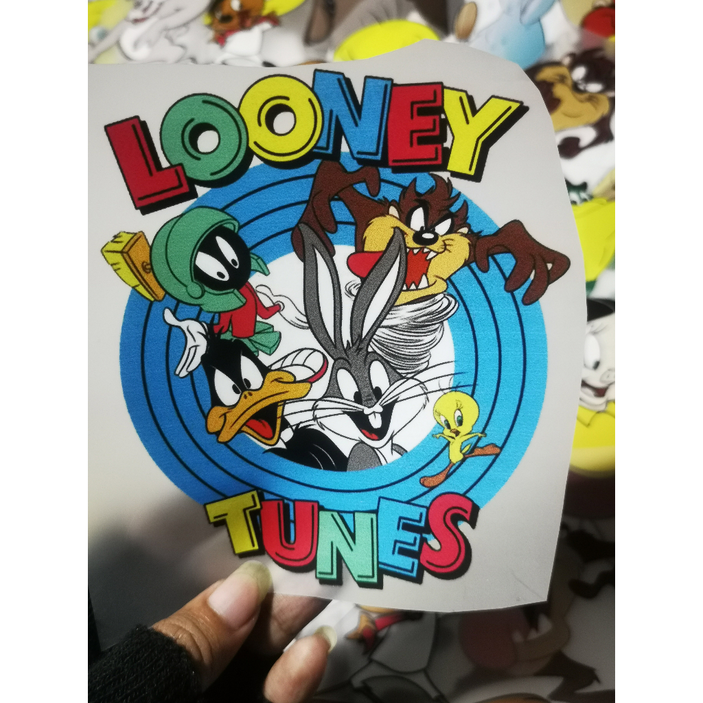 STICKER SABLON SETRIKA DTF LOONEY TUNES UNTUK KAOS TOTEBAG TOPI