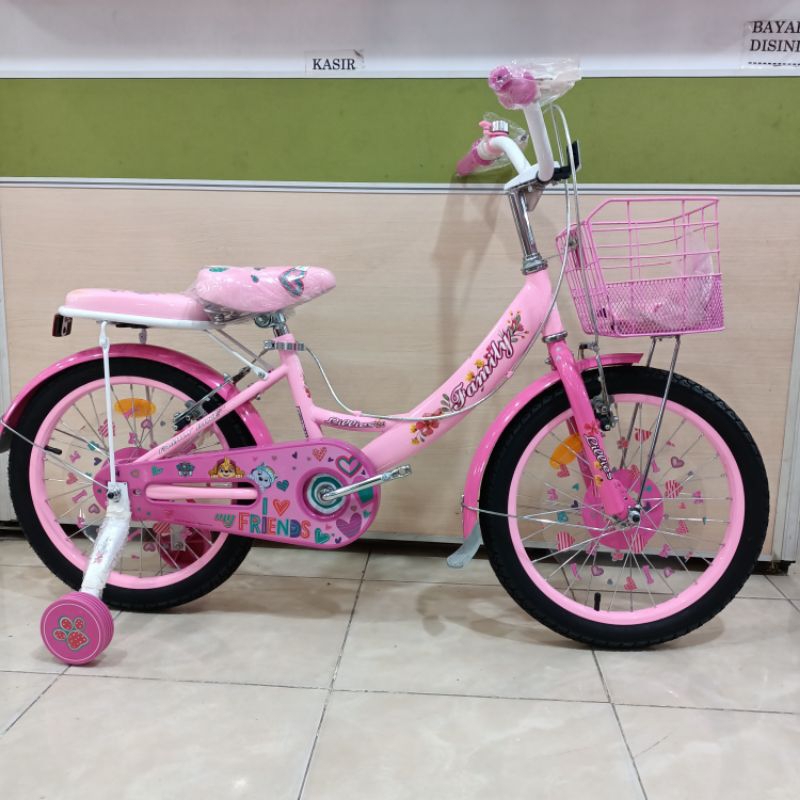 SEPEDA ANAK MINI FAMILY LILIES 18 INCH NEW