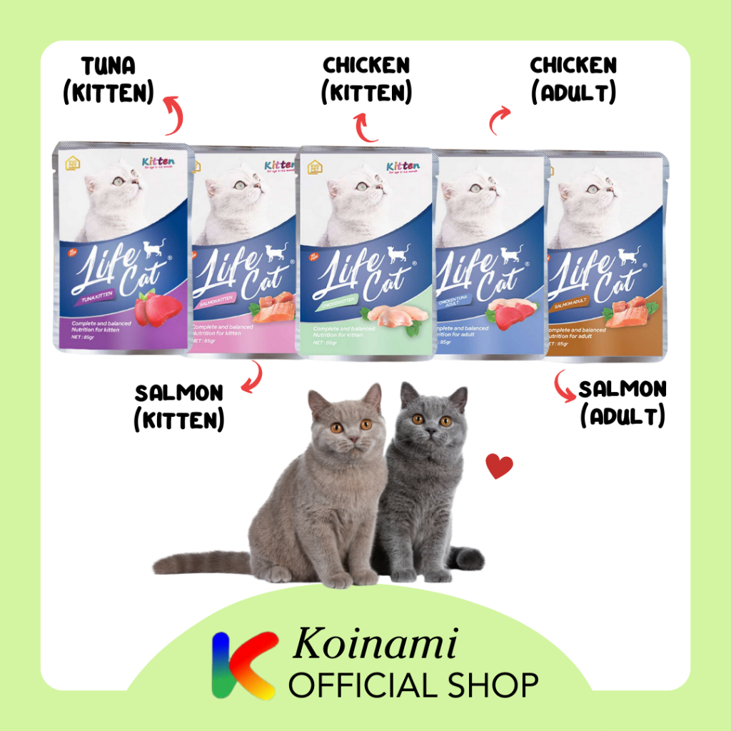 LIFE CAT 85 gram / MAKANAN KUCING / wet food life cat kitten / wet food lifecat adult