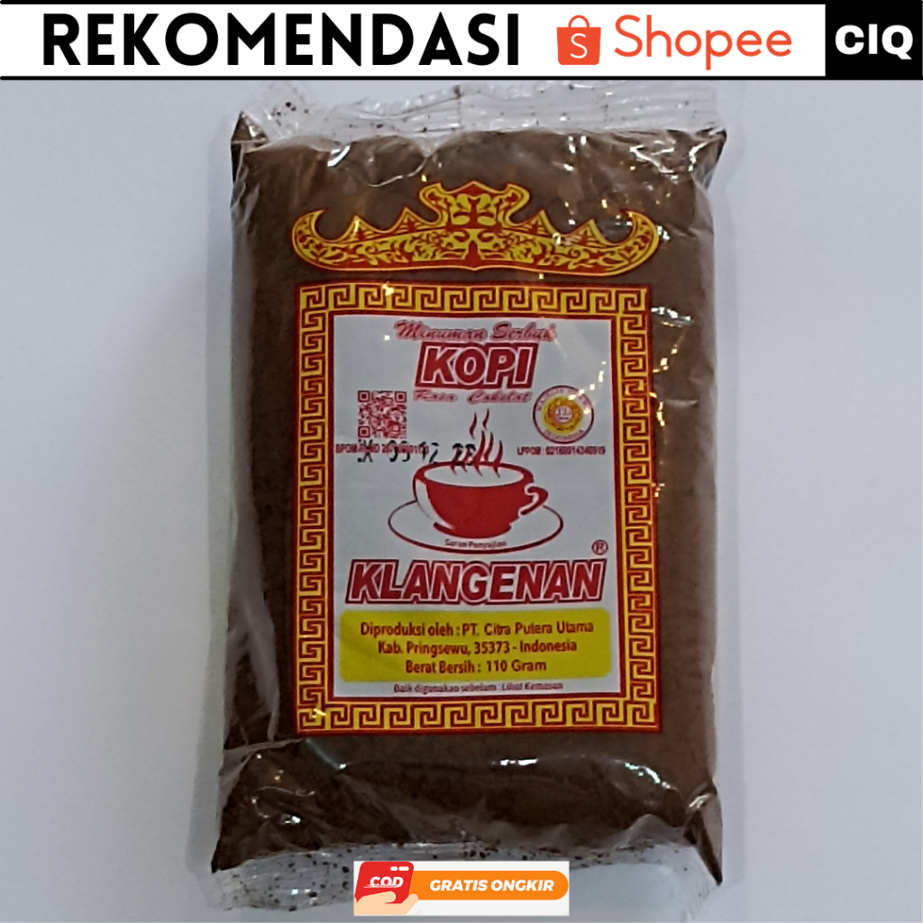 Kopi Klangenan Asli Lampung - Kopi Robusta Pringsewu Lampung Murah 110 gr