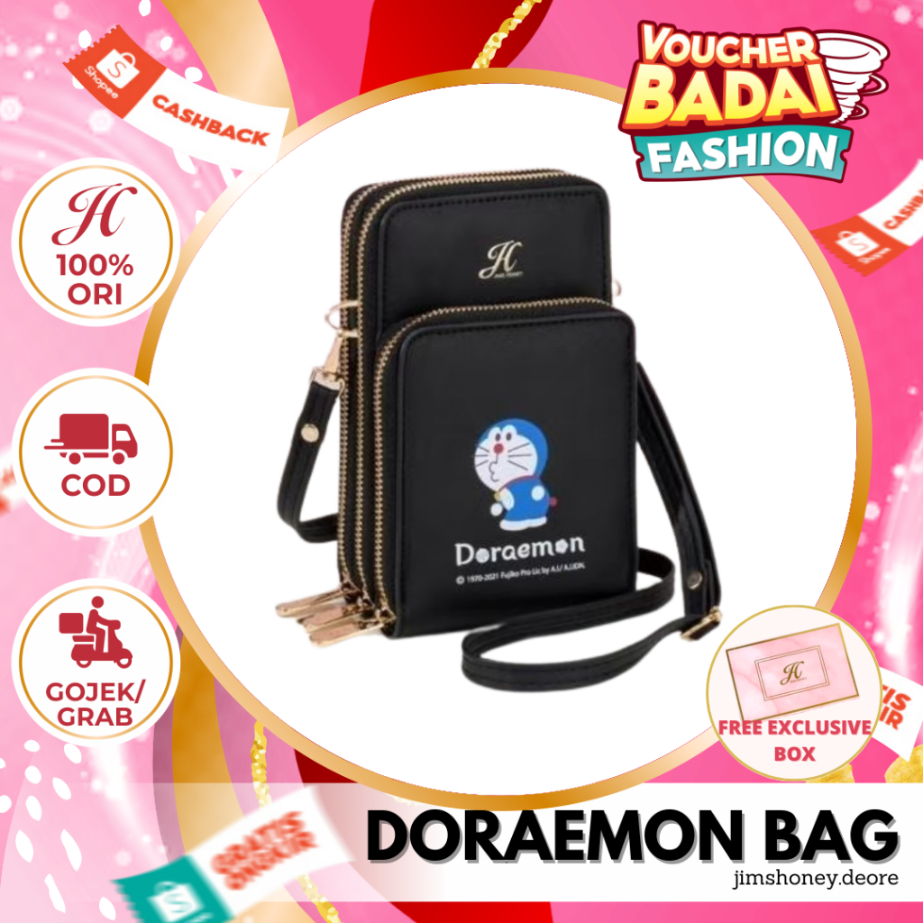 JIMS HONEY DORAEMON BAG TAS SELEMPANG MINI WANITA