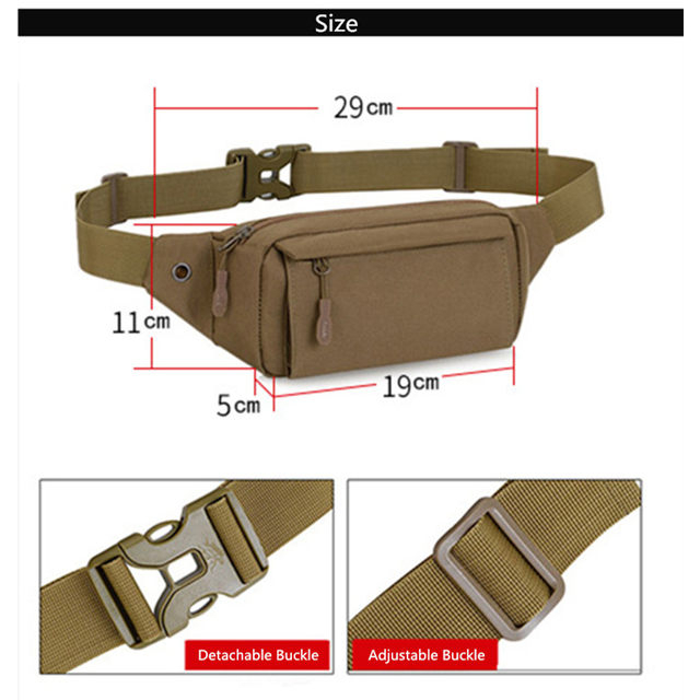 Waist Bag Tas Pinggang Tactical Military Waterproff (Anti Air )