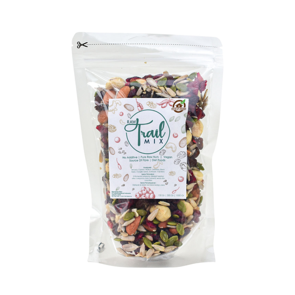 Raw Trail Mix 300gr( Mix Nuts &amp; Fruits )