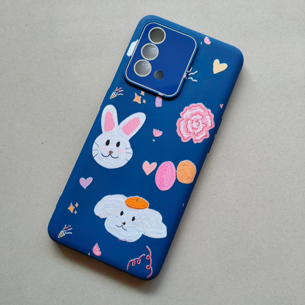 SOFT CASE KARAKTER CEWEK + PELINDUNG LENSA KAMERA OPPO A94 A52 A71 A74 4G RENO 4F RENO 5F