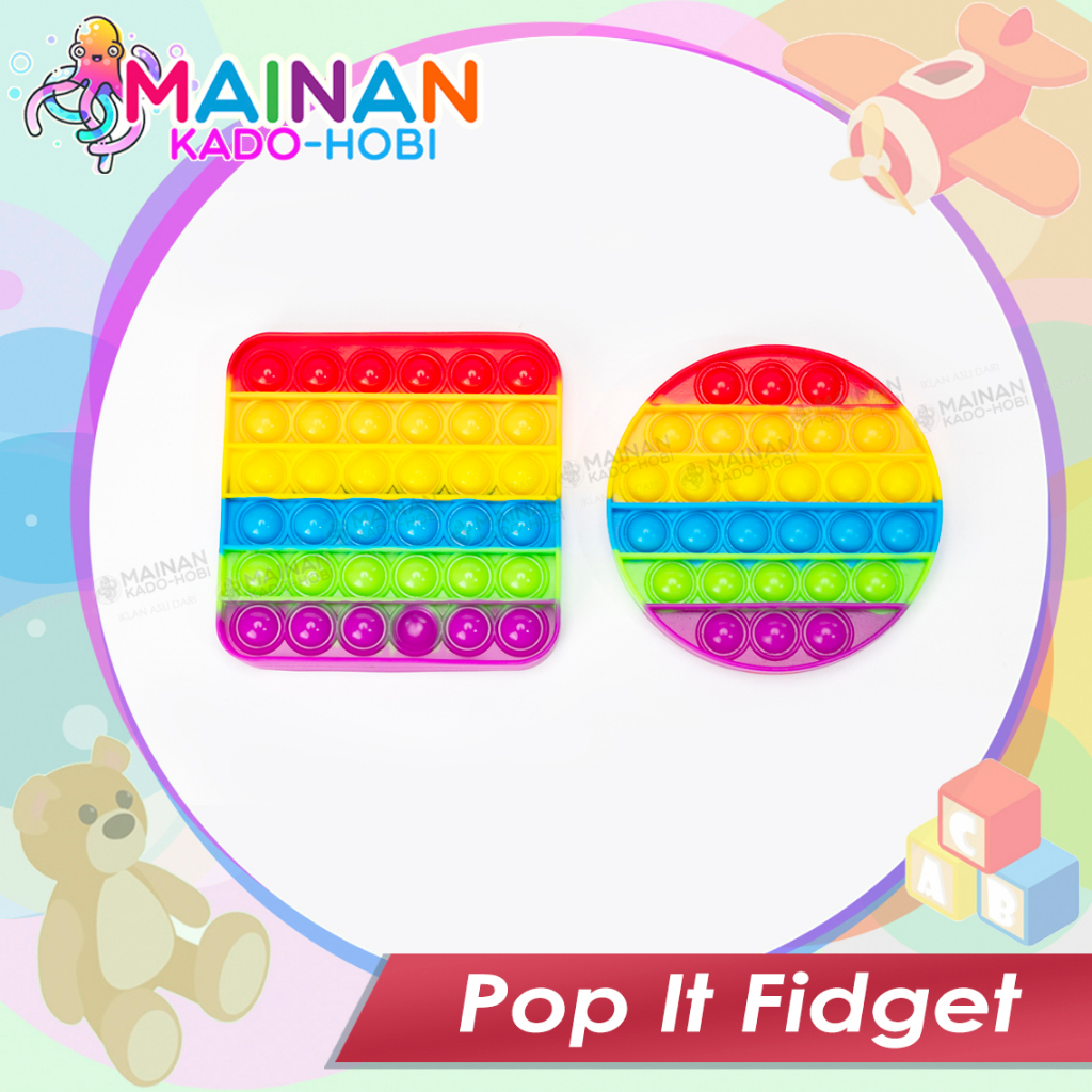 HADIAH ULANG TAHUN MAINAN ANAK EDUKASI PENCET POP IT FIDGET ANTI STRESS GAME