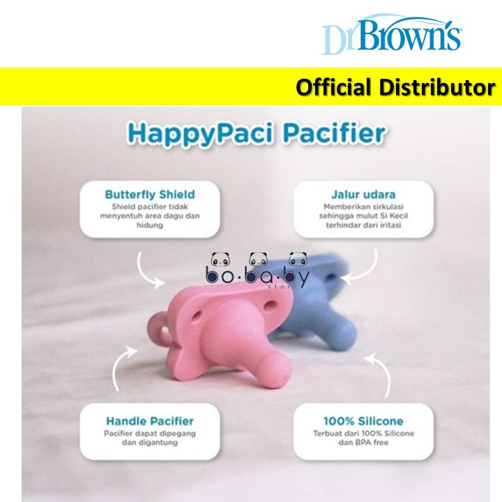 DR BROWNS Happy Paci Pacifier / Empeng Dot Silicone