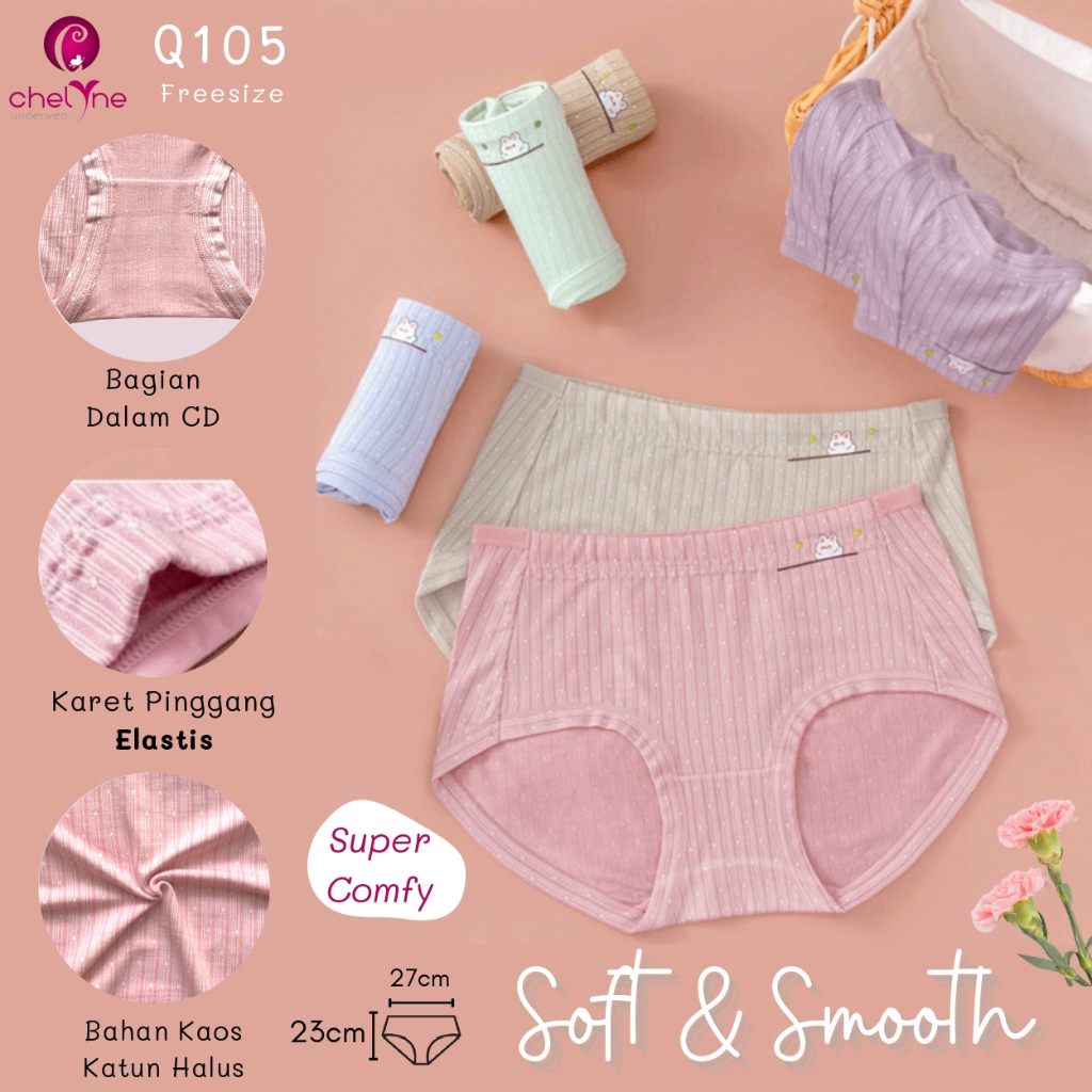 CD 432 / CELANA DALAM MOTIF TIDAK JIPLAK / BERBEKAS