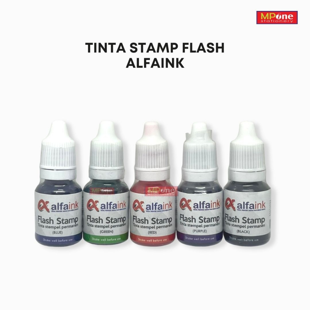 

Flash Stamp Alfaink Tinta Stempel Permanen Alfaink 10ML