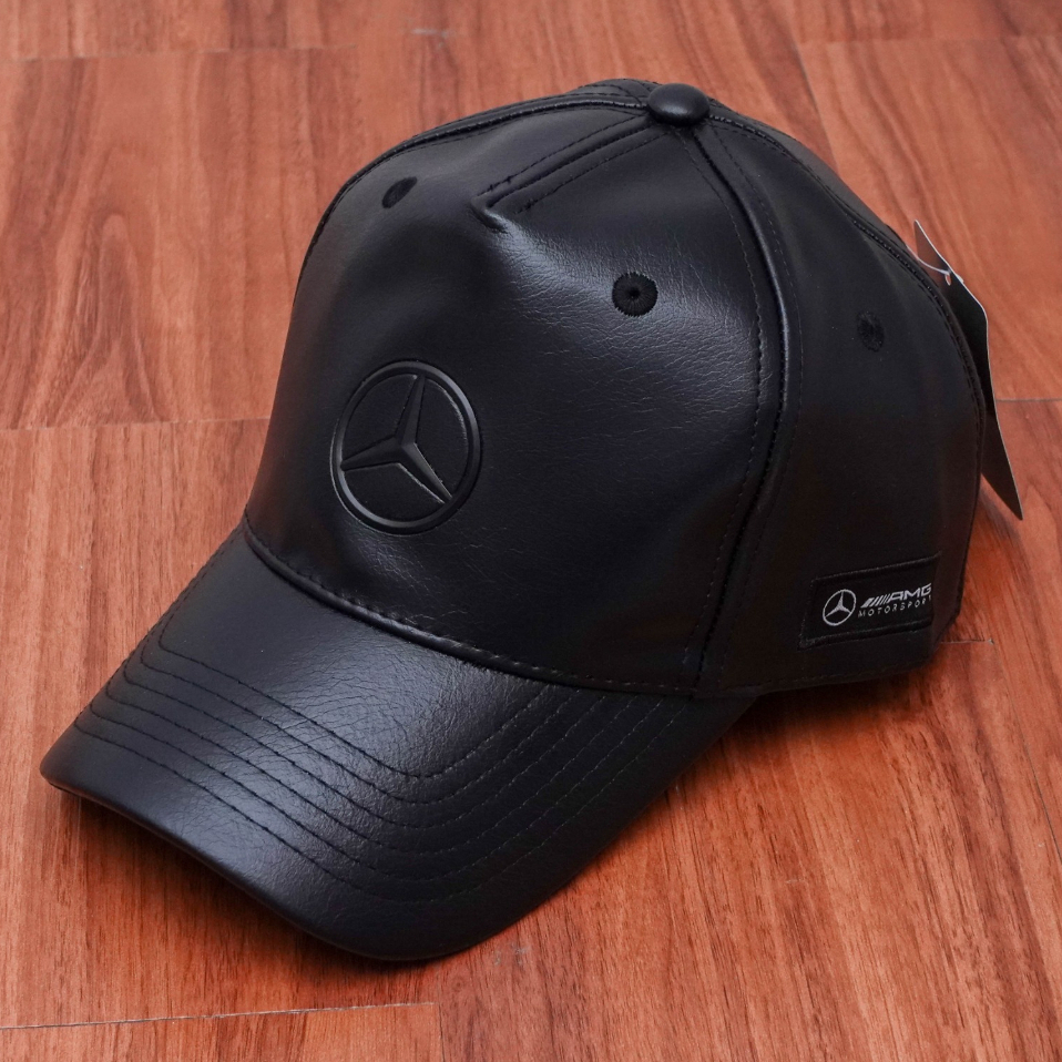 Topi Mercedes Benz Kulit Topi Baseball Pria Import Mirror Original